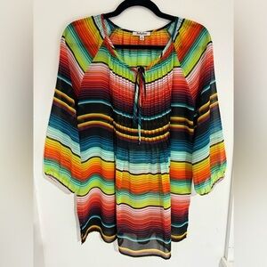 B. Bellefleur Rainbow Blouse size M